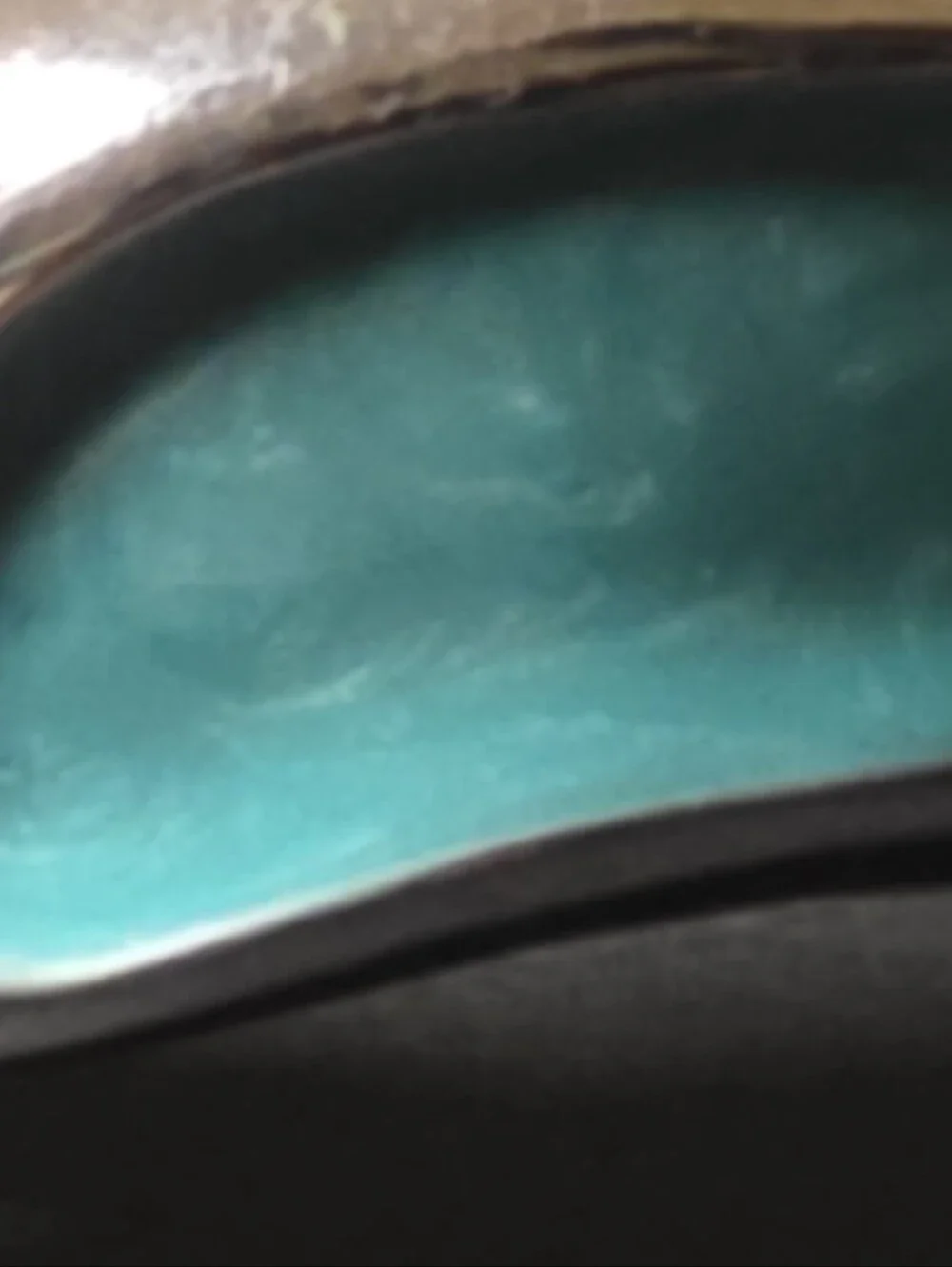 Silver-Tone Bracelet with Turquoise Inlay
